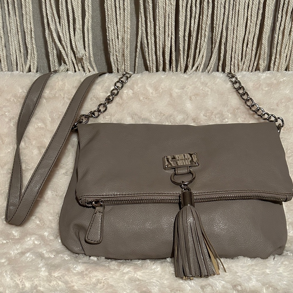 Nine West Beige Crossbody Bag with Tassel